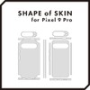 wraplus Skin Seal Compatible with Pixel9 Pro [Black Brushed Metal]
