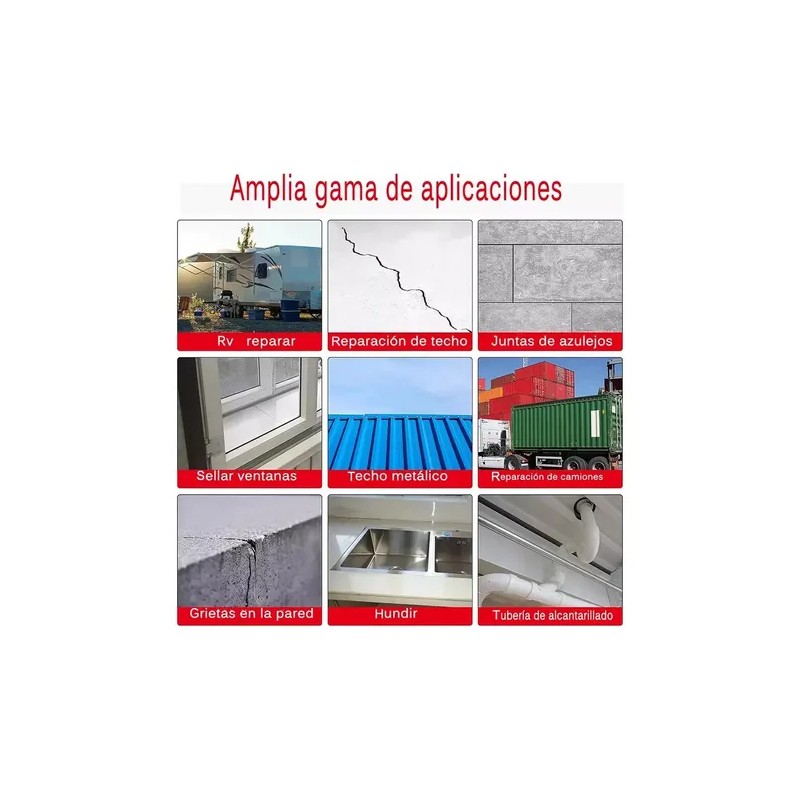 Cinta Butilo Impermeable Banna Aluminio 10cm x 20m Resistente Fugas