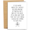 RYYike Funny Birthday Card for Boyfriend Girlfriend, Hilarious Anniversary Card