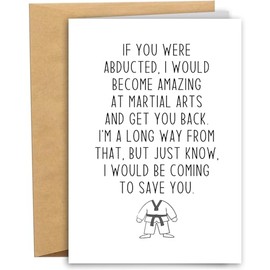 RYYike Funny Birthday Card for Boyfriend Girlfriend, Hilarious Anniversary Card for Couple Him Her, Would Be Coming To Save You