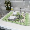 Lucky Clovers Dish Drying Mat for Kitchen 18x24 inch St