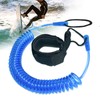 10ft Surfboard SUP Leash,Kayak Ankle Leash Spiral TPU,for Stand Up
