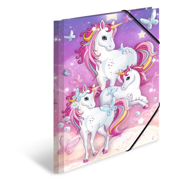HERMA 19374 Portfolio Folder A4 Nursery Animals Unicorn, Children's Corner