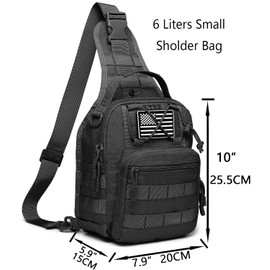 ATBP Small Tactical Sling Backpack Bag Concealed Carry Holster One Over Shoulder Bag Pack Men Universal Holster