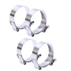 Hiwowsport 67-75MM Working Range T-Bolt Stainless Steel Clamp Fit for 2.5'' ID Turbo Intercooler Hose