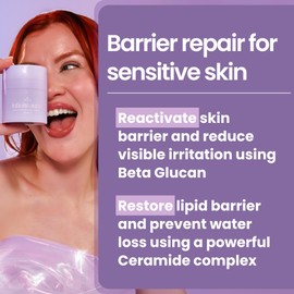 Bohemia Skin Infinite Aura Barrier Repair Moisturizer – Hyaluronic Acid & Ceramide Face Cream with Beta-Glucan Redness Relief, Copper Peptides Firming, for Dry, Sensitive Skin, Day & Night, 1.7 fl oz