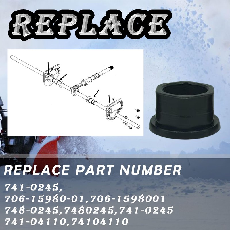 RTPOWER 741-0245 941-0245 Hex Flange Bushing Compatible with MTD Toro-Bilt