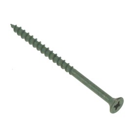 200pcs 4.0 X 40mm Decking Screws Green Organic Coated Countersunk Pozi [8 x 1.1/2"] CE Approved & Corrosion Resistant