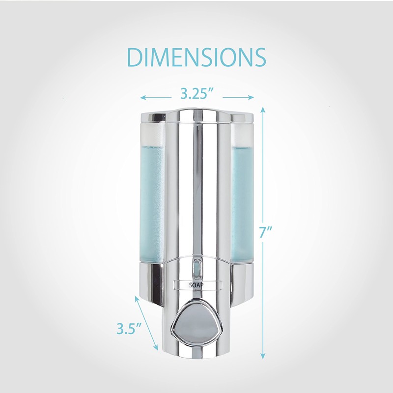 Better Living Products 76140-1 AVIVA 1 Chamber Wall Mount Soap