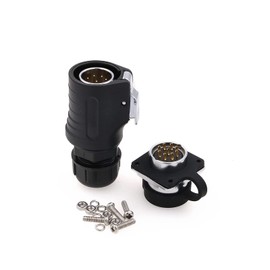 ZBLZGP LP20 Waterproof Aviation Connector IP65 Solar Panel Charge Connector Quick Connector Plug and Female LED Outdoor Power Connector (9-Pin, Male Plug & Female Socket)