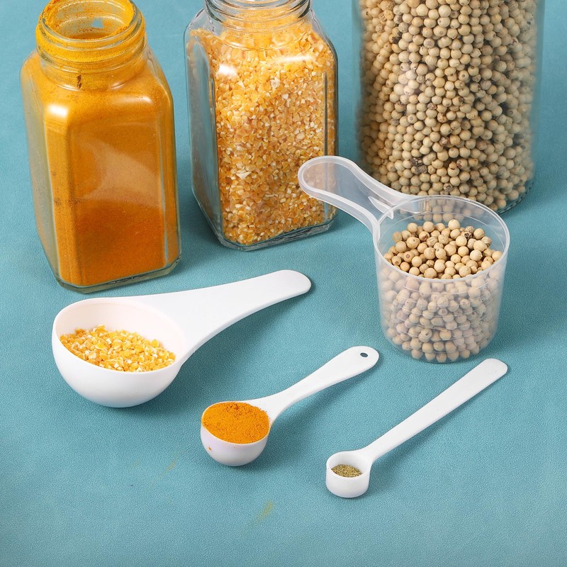 uxcell 30Pcs Teaspoon Micro Scoops 500 Milligram Mini Powder Scoops
