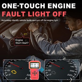 SAZDOLN S610 Universal OBD2 Scanner Diagnostic Tool, Check Engine Fault Car Code Reader with Read Clear/Erase Fault Codes OBDII/EOBD/CAN Scan Tool for All OBD2 Vehicles Since 1996.