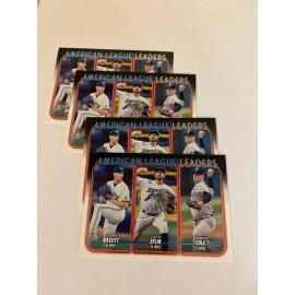 2024 TOPPS BASEBALL AMERICAN LEAGUE LEADERS BASSIT/EFLIN/C