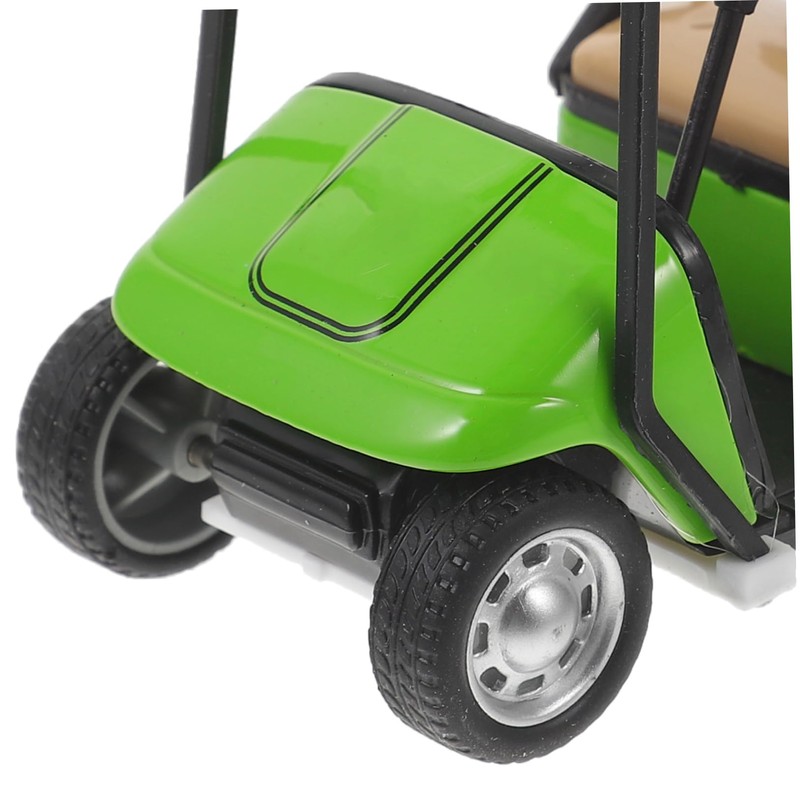 Mikinona Miniature Golf Cart Model Durable Desktop Decoration Realistic Golf