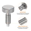 sourcing map Spring Plunger with Knurled Handle M12x1.75 Pin Dia.6mm