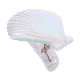 Alipis Shell Shaped Beach Towel Clips - Strong Grip, Multipurpose Abs Clips for Towels, Bath, Clothes - Portable and Decorative for Travel, Outdoor, Sun Loungers, Pool Chairs - White