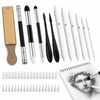 52PCS Blending Stumps Set, Sketch Drawing Smudge Tools with Sandpaper
