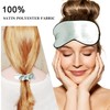 PiccoCasa Pillowcase Set of 2 Zippered Satin Blindfold with Headband
