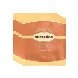 nutseline Super Nut Nourishing Cream Mask, Intensive Moisturizing Skincare Sheet Mask for Dry Skin, Vitalize Skin, Vegan Sheet Mask, (25ml / 0.8 fl oz.)