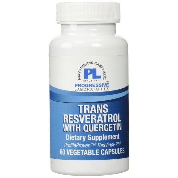 Progressive Labs Trans-Resveratrol Supplement, 60 Count