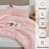 Quataly Pink Oversized Queen Comforter Set - 3 Pieces Seersucker