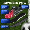 ASHION Unisex-Kids Soccer Cleats for Boys Girls Turf Firm Ground