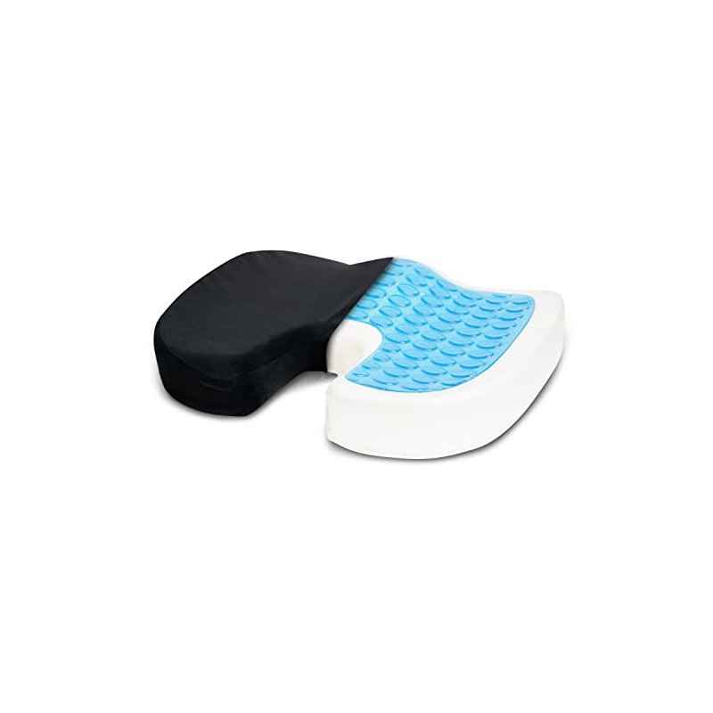 RYNO GEAR Comfort Natural Curved Cooling Gel Memory Foam Seat
