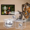 3 Pack Championship Ring Display Case Clear Acrylic Display Case