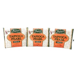 Tropics Tapioca Pearl Sago (Small), Net Wt. 8oz (227g) per Pack, 3 Pack