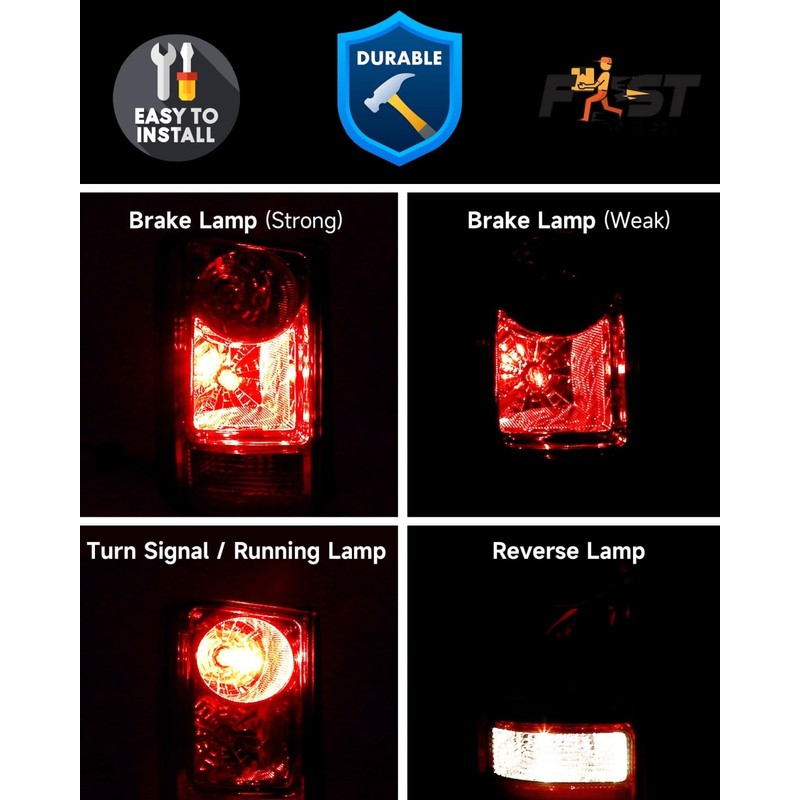 WEISIGAO Tail Lights Assembly Compatible with Honda Pilot 2009 2010