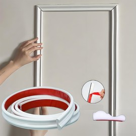 ZHIVEZEN 20FT×0.9'' Peel and Stick Wall Molding Trim, TPE Rubber Flexible Chair Rail for Mirror Frames, Doors & Home Decor - Matte White (Note: Heat Treatment Required for Best Adhesion)