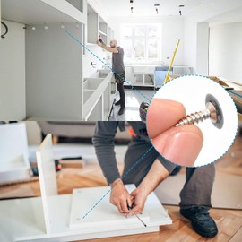 360 Pieces Pozi Screw Cover Caps Plastic Fits Most Phillips Screws (White, Grey, Black)