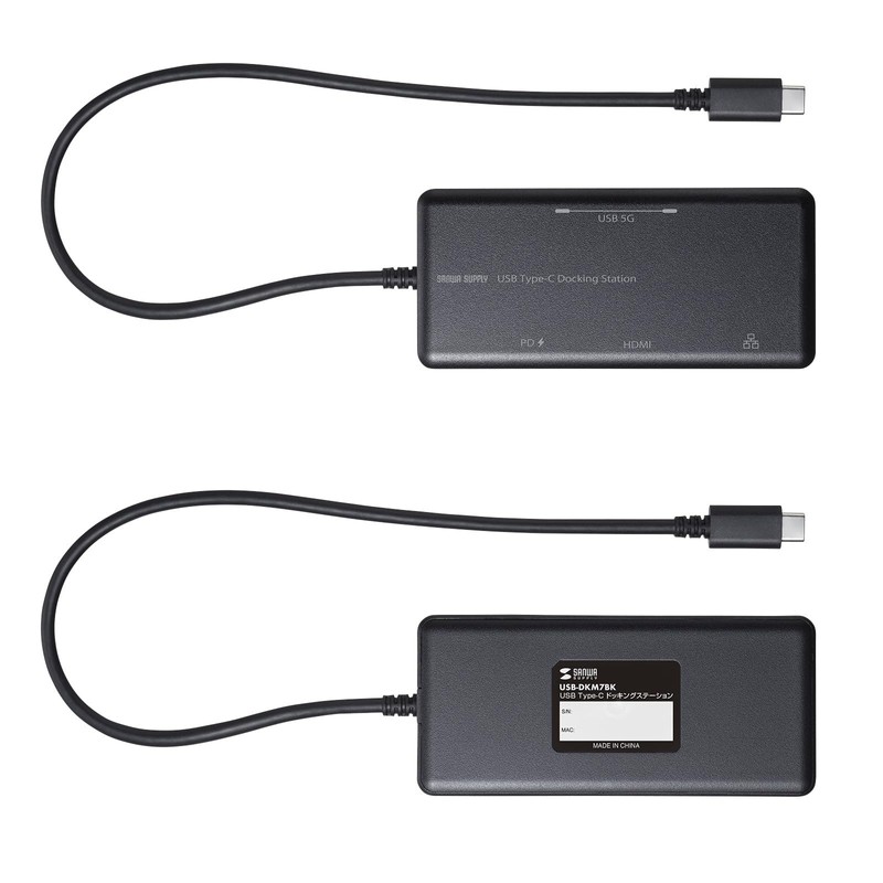 Sanwa Supply USB Type-C Docking Station USB-DKM7BK