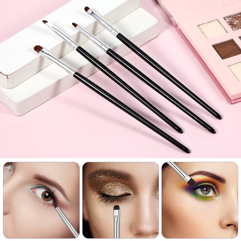 8 PCS Eye Makeup Brushes, Small Makeup Brush Set Mini