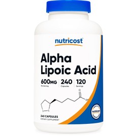 Nutricost Alpha Lipoic Acid 600mg - 240 Vegetarian Capsules