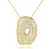 ANGELLIS Letter Necklace 14K Gold Plated Initial Pendant Necklace Box