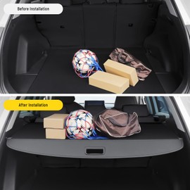 ZZEQYG Cargo Cover for 2021 2022 2023 2024 Ford Bronco Accessories Retractable Cargo Cover Trunk Cover All Weather Shielding Shade Cargo Luggage Cover(Not for 2 Door and Bronco Sport)