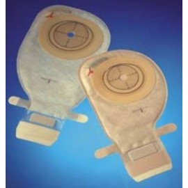 Colostomy Pouch One-Piece System 10-1/4" 3/8 to 2-1/4" Stoma Drainable NonConvex, Trim To Fit (#13840, Sold Per Box)