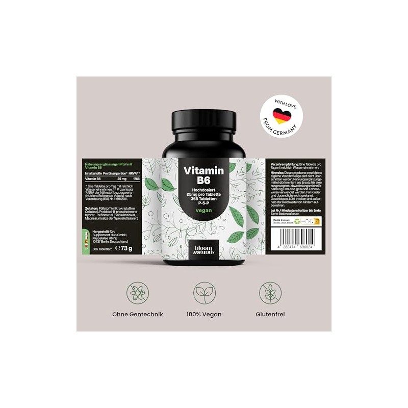 Vitamin B6 P5P High Dose - 25 mg per Tablet
