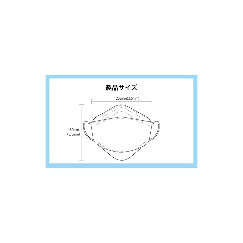 KF94 Masks, 50 Pieces, Non-woven Fabric, Sanitation Mask, Disposable, 3D,