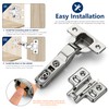 Ravinte 30 Pack 15 Pairs European Kitchen Cabinet Hinges Soft