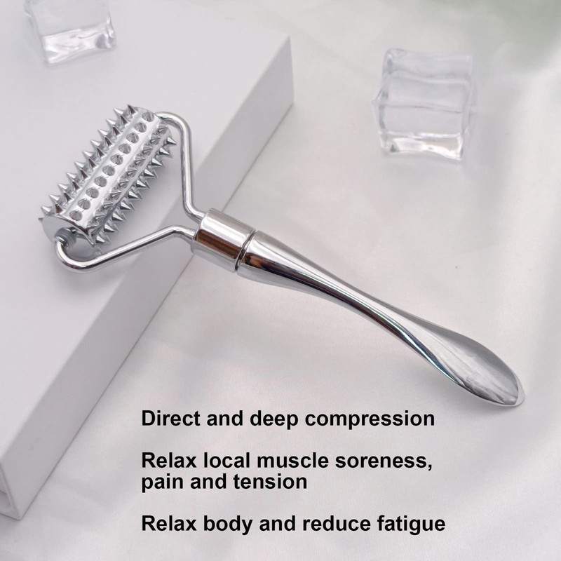 Acupuncture Massage Roller, Face Massage Roller, Metal Massage Roller Promotes