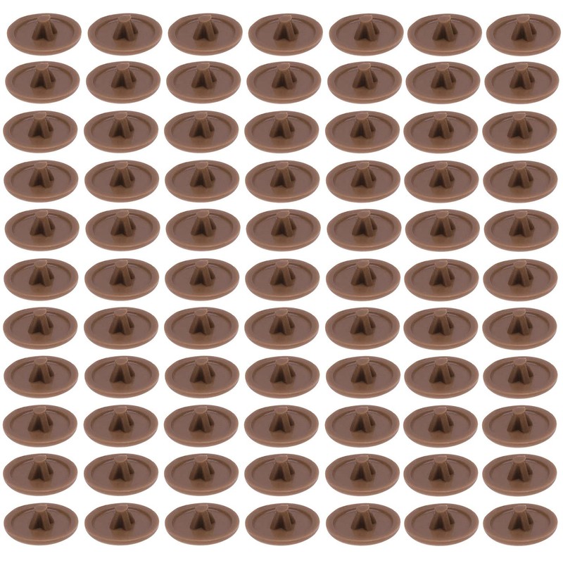 Walnut Light Plastic Сap Сovers for Screw with Phillips, Pozidriv,