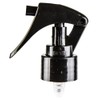 Black PET Round Bottle with mini trigger sprayer 4 oz