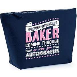 Hippowarehouse Super Awesome Baker Coming Through No Time for Autographs printed make up cosmetic wash bag 18x19x9cm