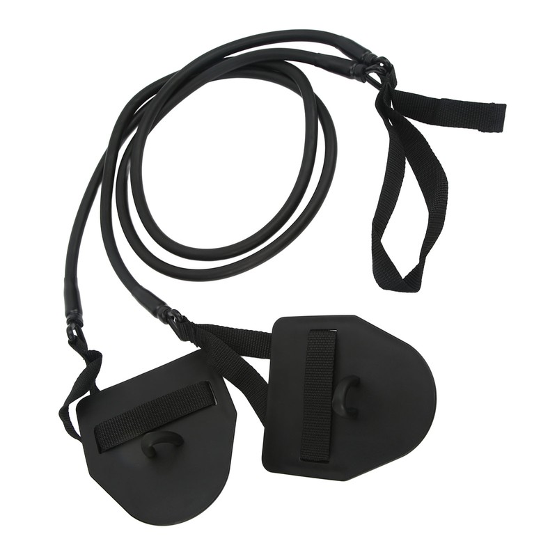 Swimming Arm Strength Trainer Latex Black Elastic Resistance Bands Swimming