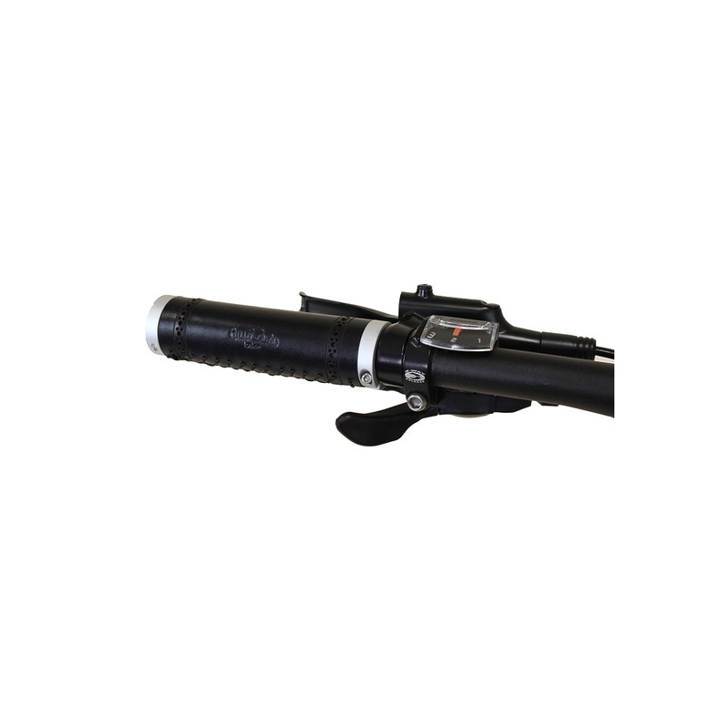 Gusti Sonny C. Genuine Leather Handlebar Grip Bicycle Grip Black