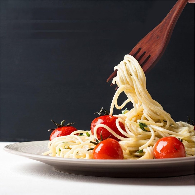 OUNONA Cutlery Set, Spoon, Fork with Spoon, Wooden Fork, Multi-functional,