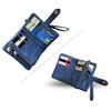 PofeeXIO Womens Small Bifold Leather Wallets RFID Ladies Wristlet with
