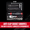 CRAFTSMAN V-SERIES Socket Set and Screwdriver Bit Set, SAE, 1/4"